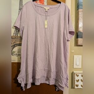 Cupio Light Purple Short Sleeve Women's Top